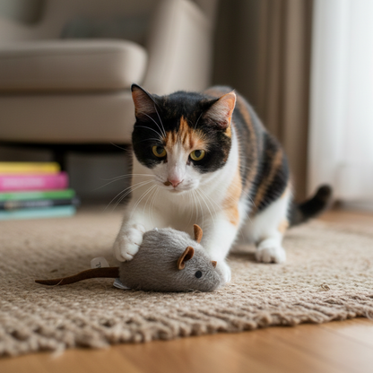 Realistisches interaktives Katzenspielzeug
