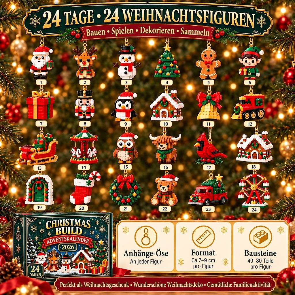 Weihnachts-Bauprojekt – Baue jeden Tag bis Weihnachten eine neue Weihnachtsfigur 🎄
