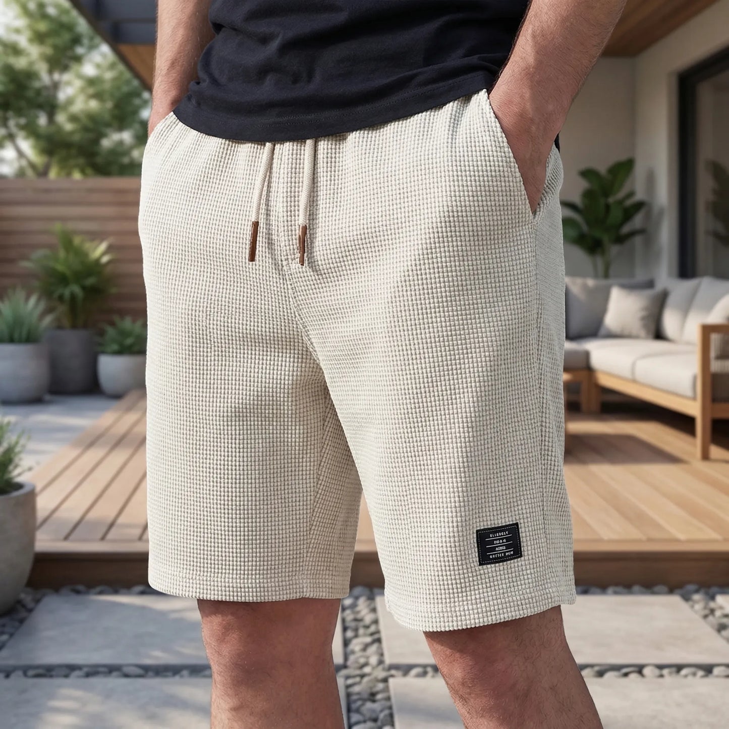 Korte broek heren | Comfortabele zomer short met elastische taille