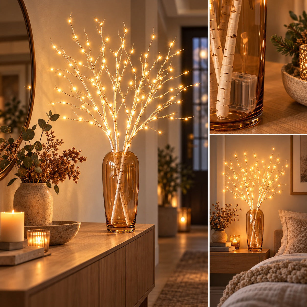 LED-Zweige mit Batteriebetrieb