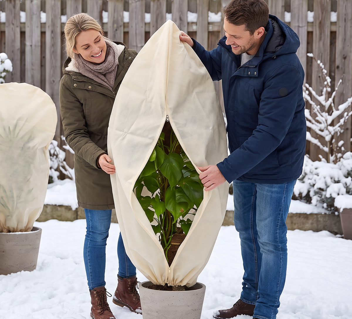 Niederschlags- und Frostschutz für Pflanzen