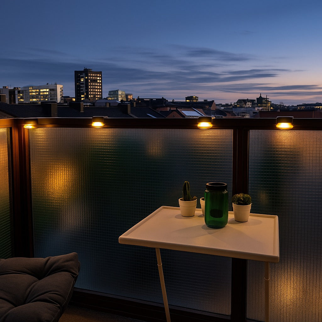 Solarbetriebene Außenlampe