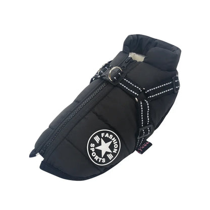 Petstar™ – Wasserdichte Winterjacke mit integriertem Geschirr