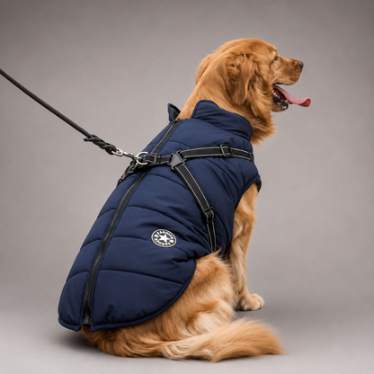 Petstar™ – Wasserdichte Winterjacke mit integriertem Geschirr