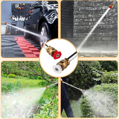 AquaForce - Hochdruck-Sprühdüse - Kraftvolle Reinigung für Gartenschläuche