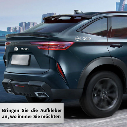 Luxuriöse Metall-Autoaufkleber