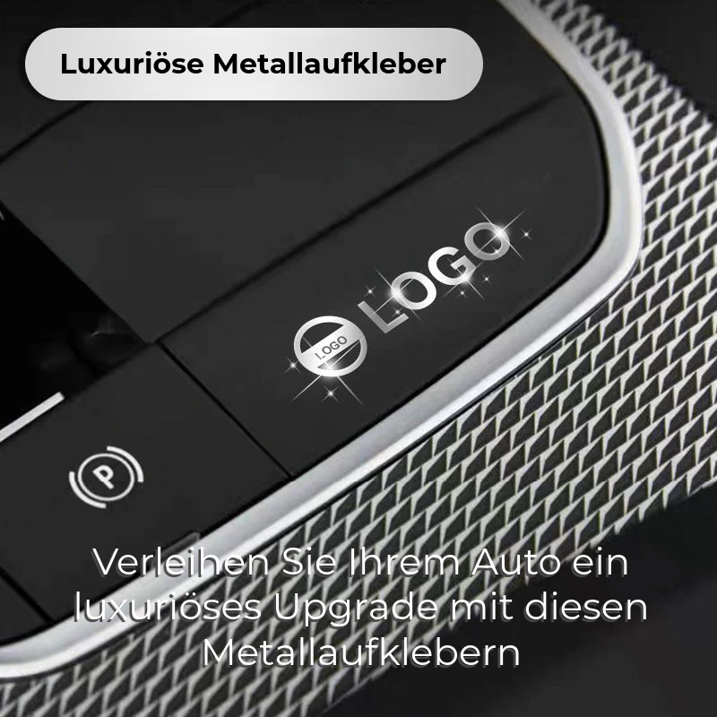 Luxuriöse Metall-Autoaufkleber