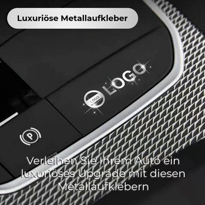 Luxuriöse Metall-Autoaufkleber
