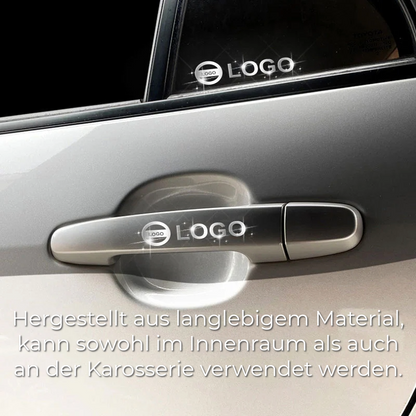 Luxuriöse Metall-Autoaufkleber