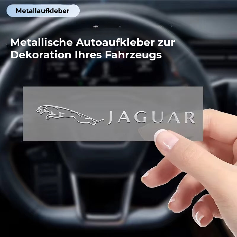 Luxuriöse Metall-Autoaufkleber