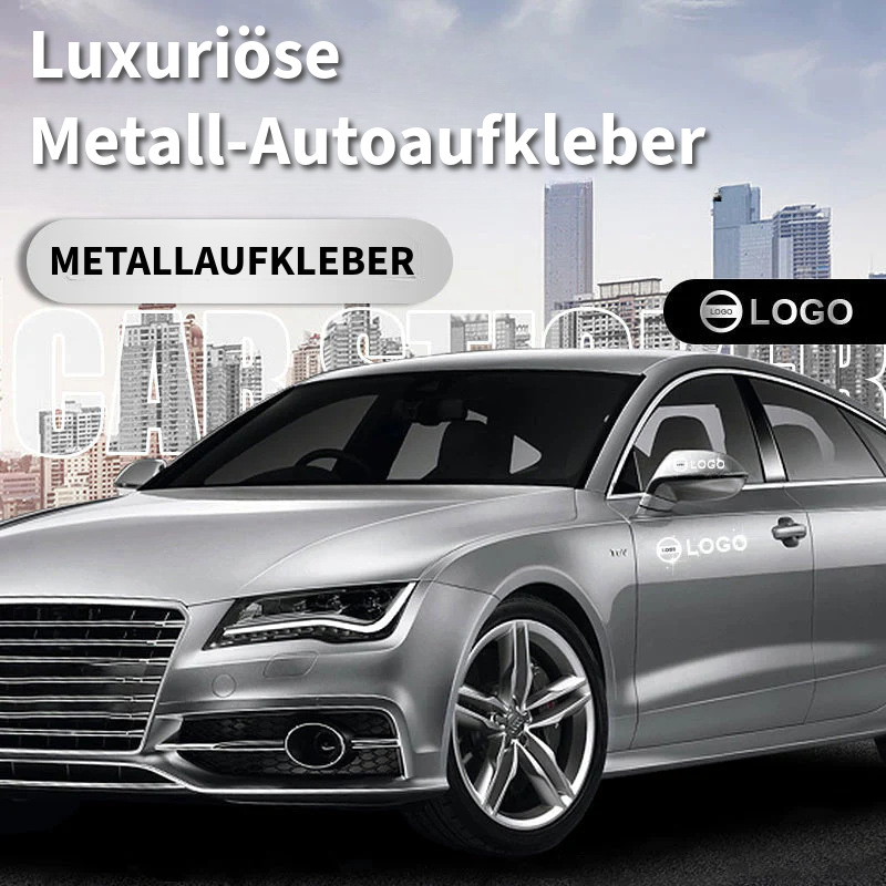 Luxuriöse Metall-Autoaufkleber