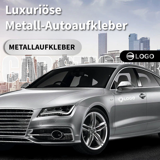 Luxuriöse Metall-Autoaufkleber