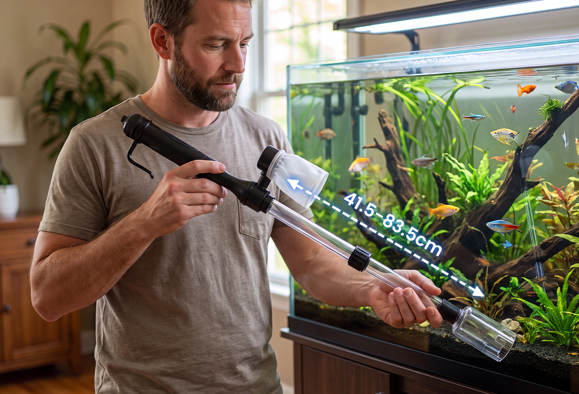 Elektrischer Aquarium-Kiesreiniger
