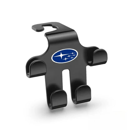 Auto-Logo-Kopfstützenhaken (2 Stück) — Robuste, platzsparende Aufbewahrung für Taschen, Einkäufe und Zubehör