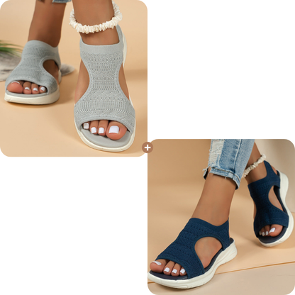 Bequeme, atmungsaktive flache Sandalen