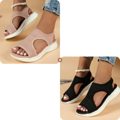 Bequeme, atmungsaktive flache Sandalen
