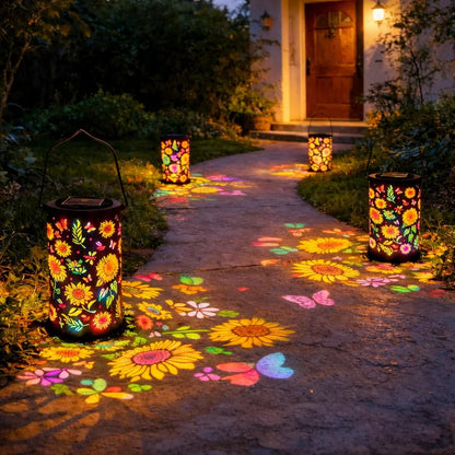 Blumen Solar-Laterne