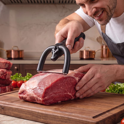 Handmesser zum Entfernen von Fett bei Rind- und Schweinefleisch