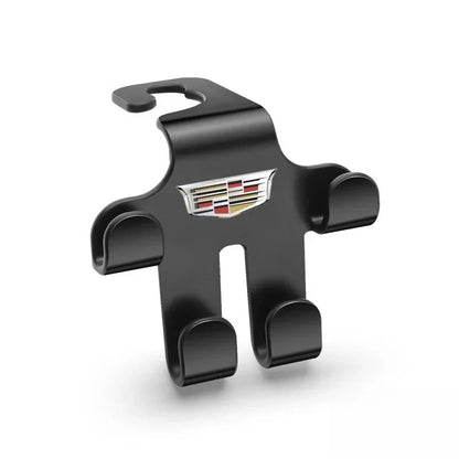 Auto-Logo-Kopfstützenhaken (2 Stück) — Robuste, platzsparende Aufbewahrung für Taschen, Einkäufe und Zubehör