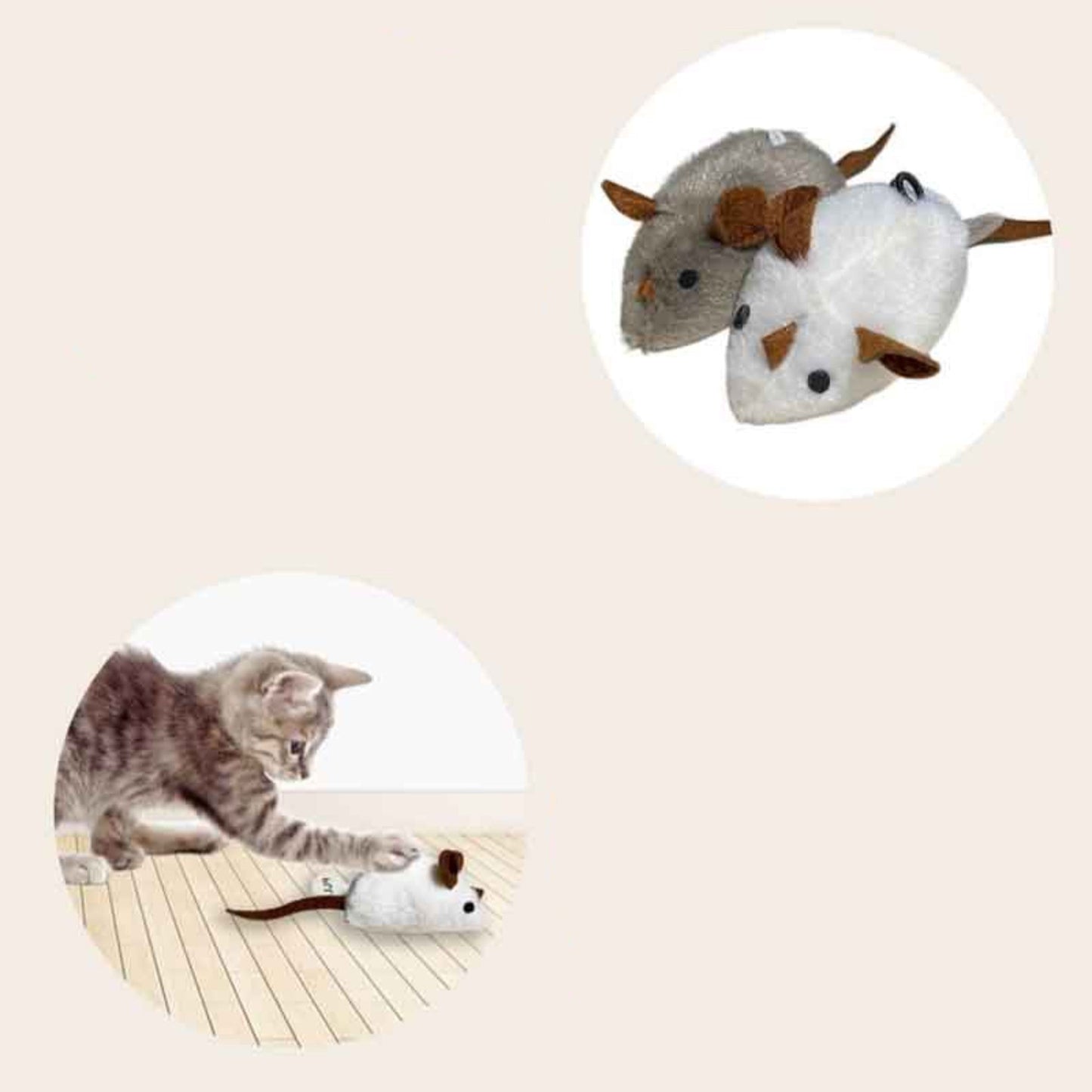 Realistisches interaktives Katzenspielzeug