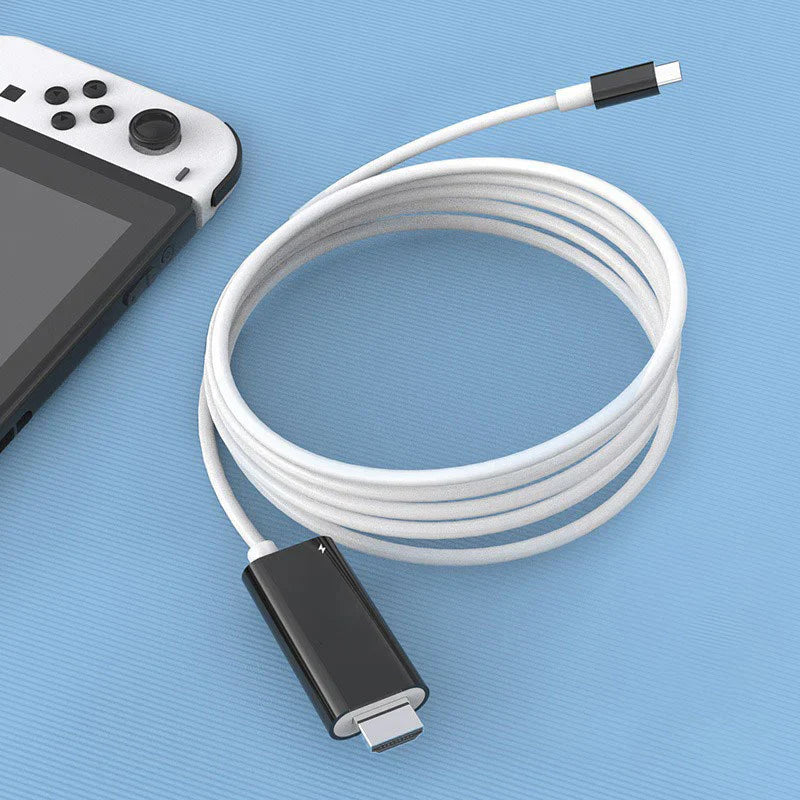 USB-C-auf-HDMI-Adapterkabel – Streamen, spielen und gleichzeitig laden – Für Switch, Smartphone und Tablet