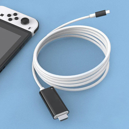 USB-C-auf-HDMI-Adapterkabel – Streamen, spielen und gleichzeitig laden – Für Switch, Smartphone und Tablet